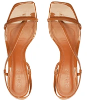 Schutz Heloise Patent Slingback Thong Strappy Dress Sandals