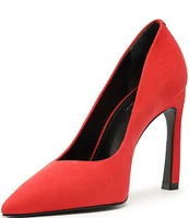 Schutz Lou Curve Nubuck Dress Pumps