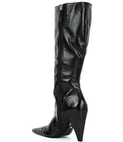 Schutz Marlin Up Leather Tall Boots