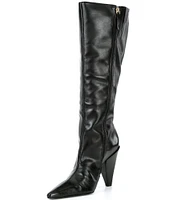 Schutz Marlin Up Leather Tall Boots