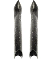 Schutz Maryana Studded Leather Stiletto Tall Boots