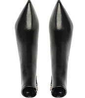 Schutz Mikki Leather Dress Booties