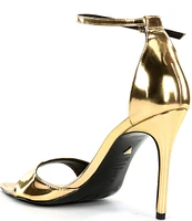 Schutz Pamela Patent Leather Ankle Strap Dress Sandals