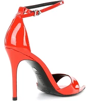 Schutz Pamela Patent Leather Ankle Strap Dress Sandals