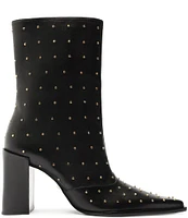 Schutz Raffaela Studded Leather Booties