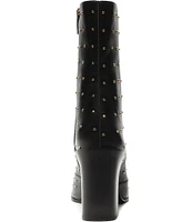 Schutz Raffaela Studded Leather Booties