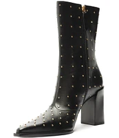 Schutz Raffaela Studded Leather Booties