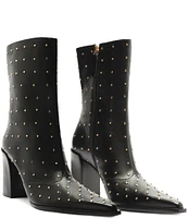 Schutz Raffaela Studded Leather Booties