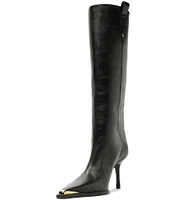 Schutz Raffaela Up Leather Cap Toe Boots