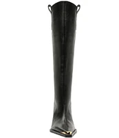 Schutz Raffaela Up Leather Cap Toe Boots