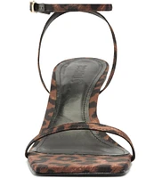 Schutz Sam Mid Cheetah Print Dress Sandals