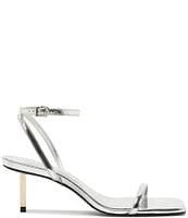 Schutz Sam Mid Metallic Leather Dress Sandals