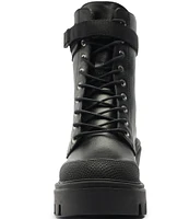 Schutz Sarah Leather Lugged Platform Combat Booties