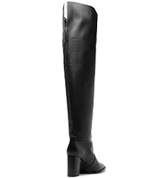 Schutz Terrance Block Leather Over The Knee Boots