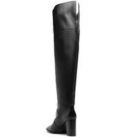 Schutz Terrance Block Leather Over The Knee Boots