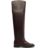 Schutz Terrance Leather Over The Knee Riding Boots