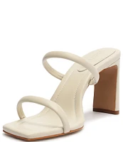 Schutz Ully Tab Leather Dress Slides