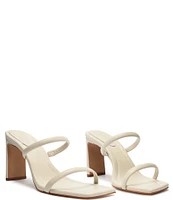 Schutz Ully Tab Leather Dress Slides