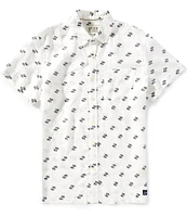 Scotch & Soda Allover Print Short Sleeve Woven Shirt