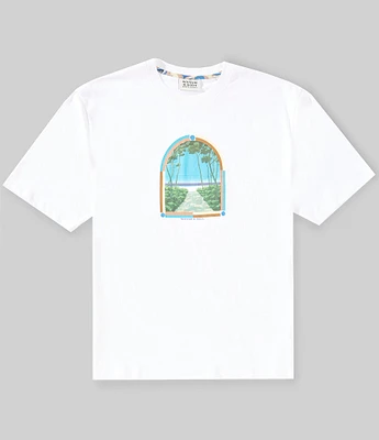Scotch & Soda Chest Tree Artwork Short Sleeve Graphic T-Shirt