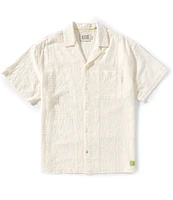 Scotch & Soda Cross Stitch Jacquard Short Sleeve Woven Shirt