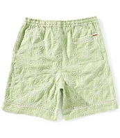 Scotch & Soda Embroidered Linen Blend 7#double; Inseam Shorts