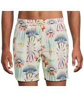 Scotch & Soda Printed 6#double; Inseam Swim Trunks