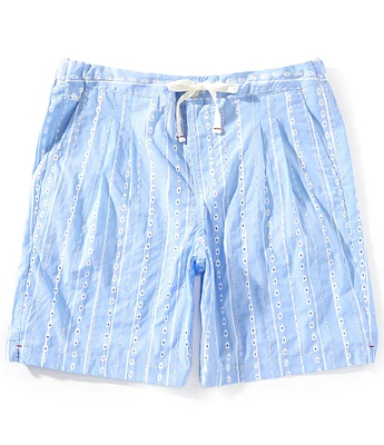 Scotch & Soda Stripe Embroidered 8#double; Inseam Shorts