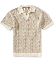 Scotch & Soda Waffle Stich Short Sleeve V-Neck Polo Shirt