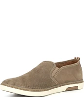 Section X Men's Roland Nubuck Leather Slip-On Sneakers