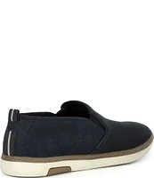 Section X Men's Roland Nubuck Leather Slip-On Sneakers