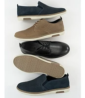 Section X Men's Roland Nubuck Leather Slip-On Sneakers