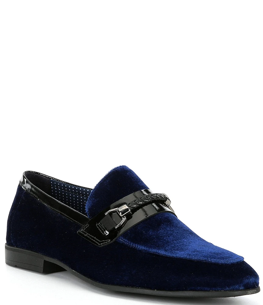 Section X Men's Saint Braid Bit Venetian Velvet Dress Shoes