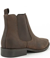 Section X Men's Steven Zip Oiled Leather Chelsea Boots