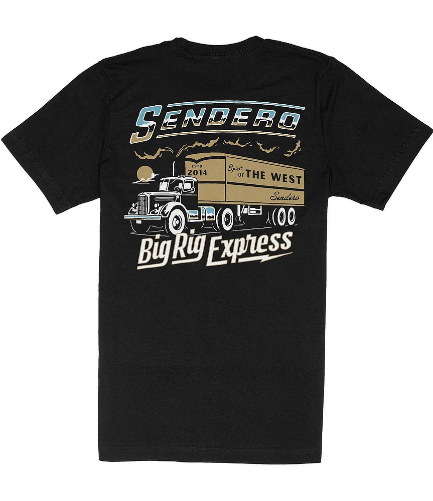 Sendero Provisions Co. Big Rig Express Graphic Short Sleeve T-Shirt