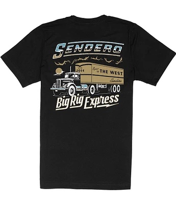 Sendero Provisions Co. Big Rig Express Graphic Short Sleeve T-Shirt