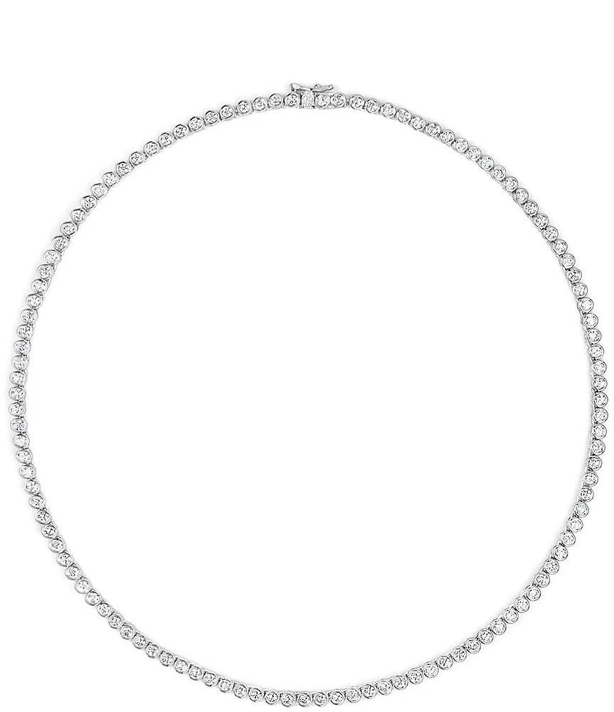 SHASHI Bezel Crystal Tennis Collar Necklace