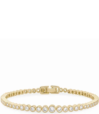 SHASHI Graduated Bezel Tennis Line Bracelet