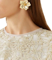 SHASHI Iys Statement Oversized Drop Earrings