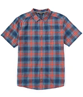 Sherpa Adventure Gear Short Sleeve Flanel Plaid Woven Shirt