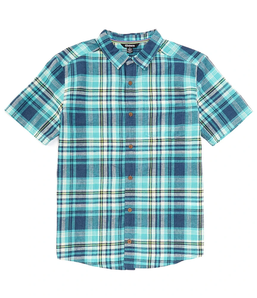 Sherpa Adventure Gear Short Sleeve Hosh Plaid Woven Shirt