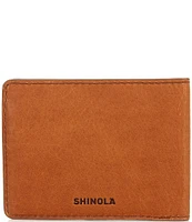 SHINOLA Slim Bifold Natural Grain Leather Wallet