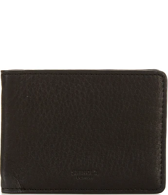 SHINOLA Slim Bifold Natural Grain Leather Wallet