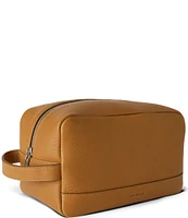 SHINOLA Zip Natural Grain Leather Travel Kit