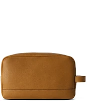 SHINOLA Zip Natural Grain Leather Travel Kit