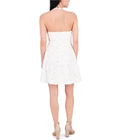 SIENA Lace V Neck Sleeveless A-Line Mini Dress