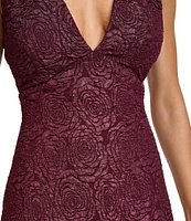 SIENA Soutache V-Neck Sleeveless Mini Dress