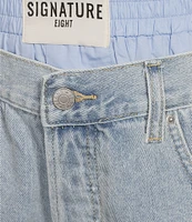 Signature 8 Boxer Peekaboo Denim Shorts