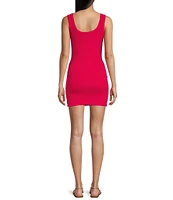 Signature 8 Scoop Neck Sleeveless Rib Jersey Dress