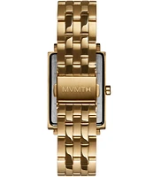 MVMT Signature Square Mason Gold Stainless Steel Bracelet Watch